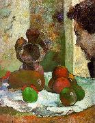 Paul Gauguin Still Life with Profile of Laval France oil painting artist